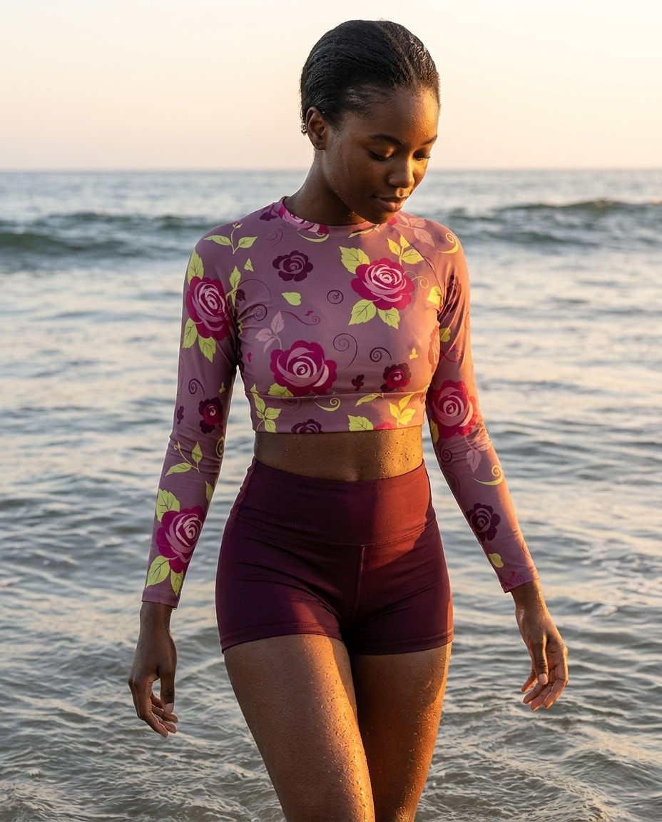 Crop Top in Amaranth Belleza