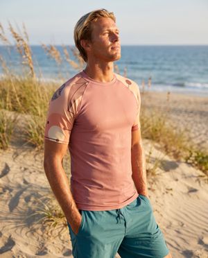 Men's Tea Rose men's rashguards