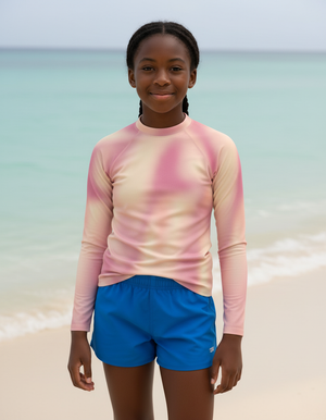 Millennial Pink Chroma Rash Guard bikini — Dripper