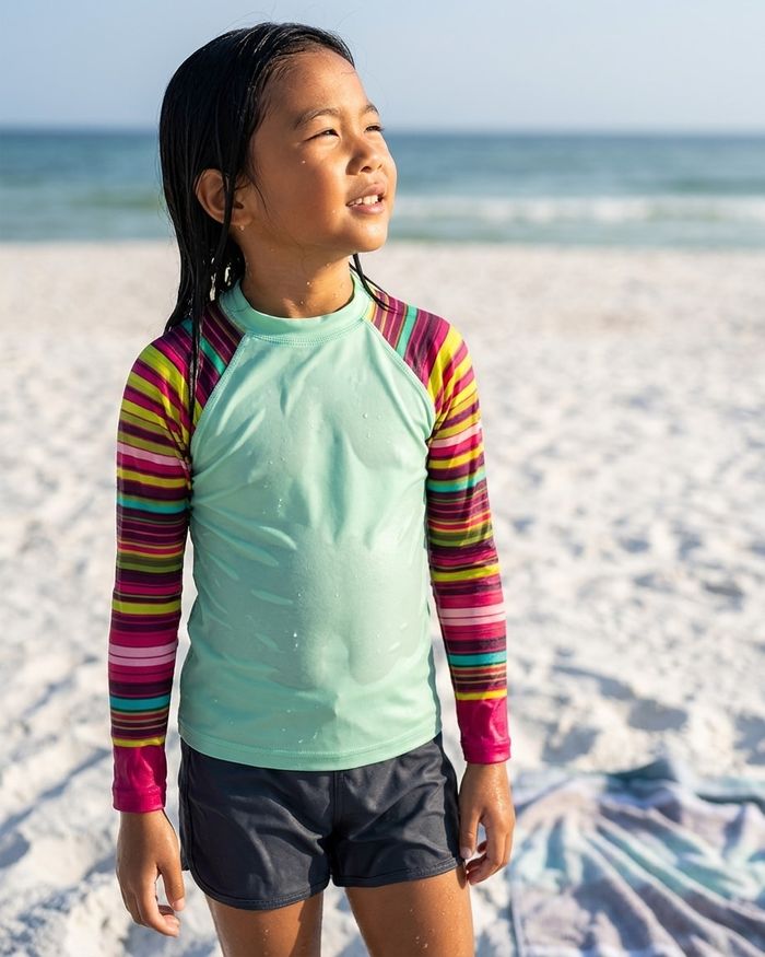 Rashguard — Girls Neon Pink Eclipse