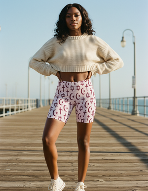 Electric Fuchsia Halo women's short shorts