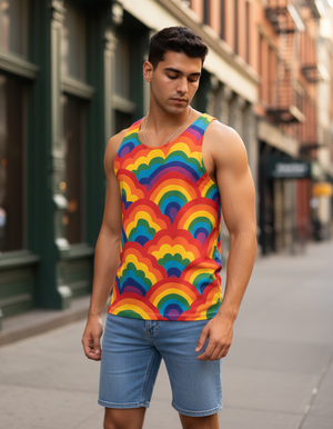 Men's Refract tank tops