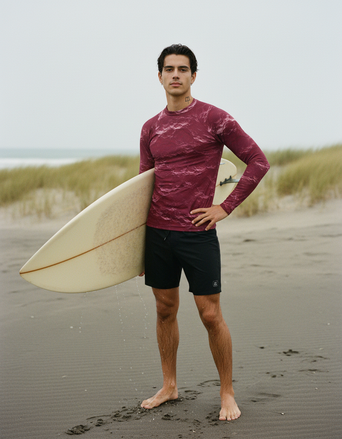 Rashguard — Men's Hot Pink Eclipse