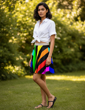 Vivid skater skirts