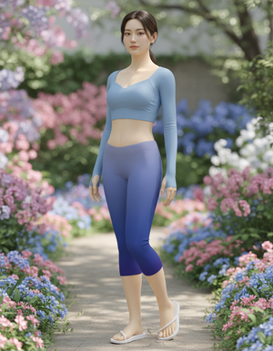 Marina Celestia capri leggings