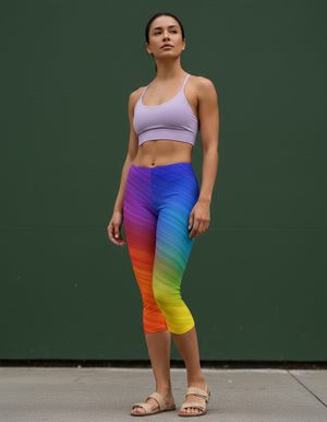 Spectrum Leggings Capri Leggings — Dripper