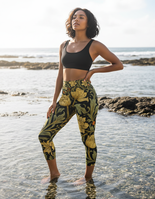 Thistle Capri Yoga Leggings Capri Yoga Leggings — Dripper