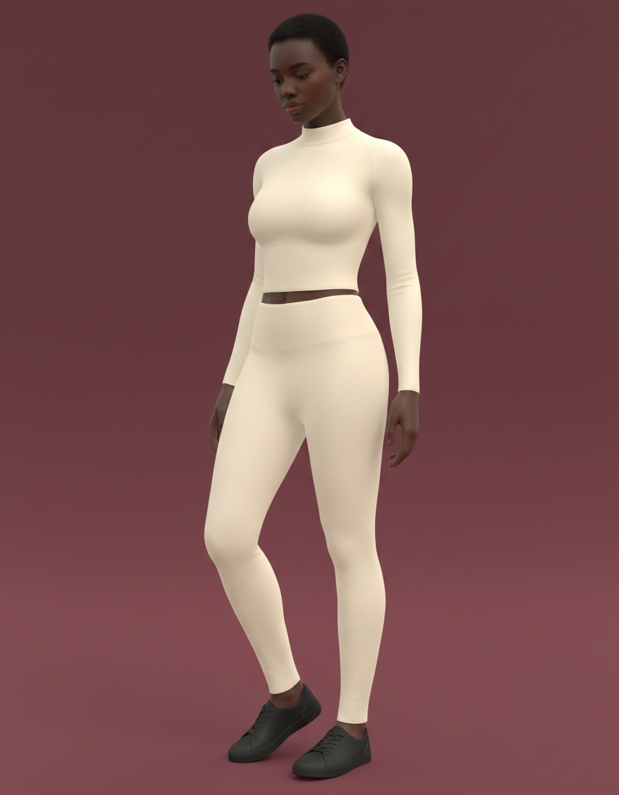 Full-Length Leggings in Papaya Whip