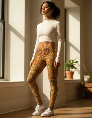 Rangoli full-length leggings