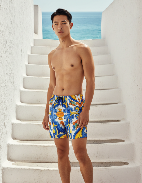 Men's Swim Trunks in Tessera