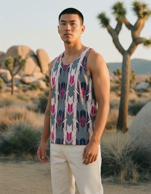 Electric Fuchsia Kumo Tank Top Men's Tank Top — Dripper