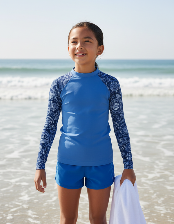 Girls Marina Echo Rash Guard
