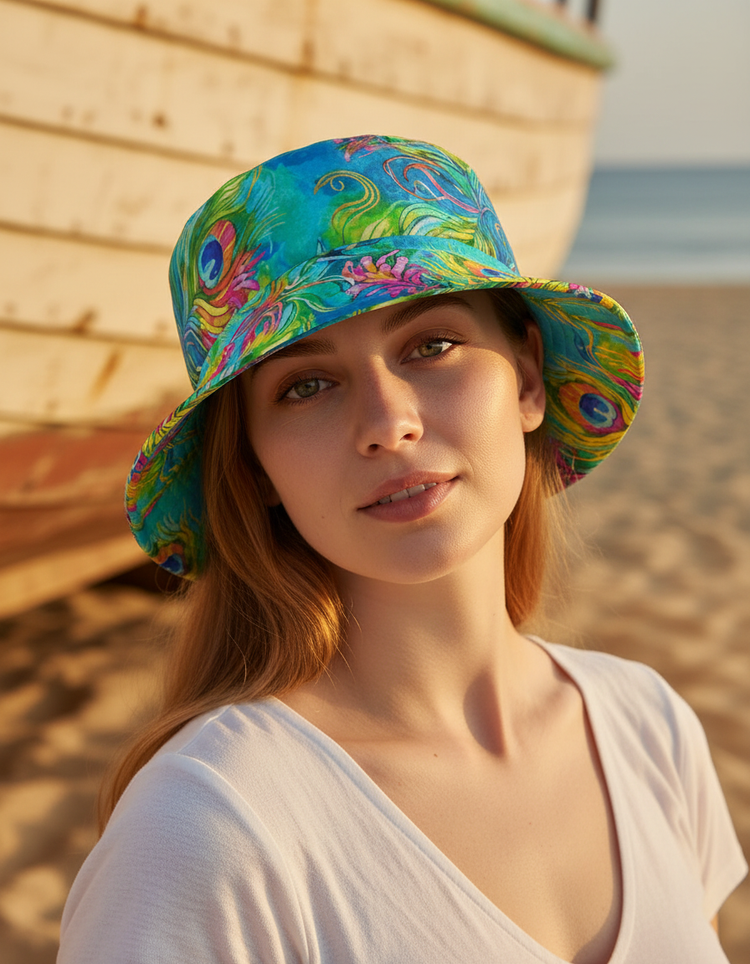 Prismatic Illusion Iridescence Bucket Hat