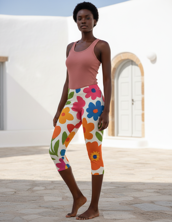 Floral Collection capri leggings