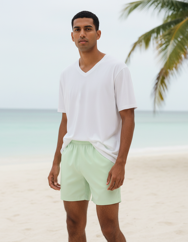 Men's Swim Trunks in Honeydew