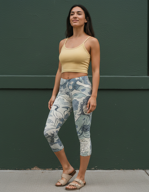 Blue Aura Kintsugi leggings