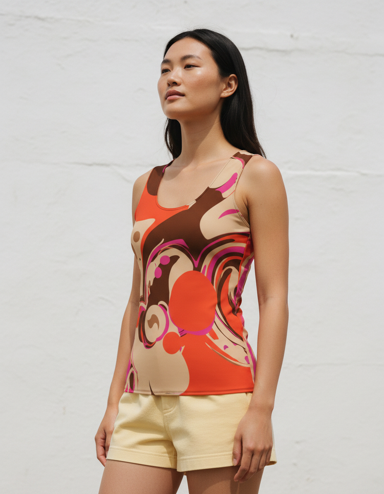 Women's Psychedelic 60s Tank Top