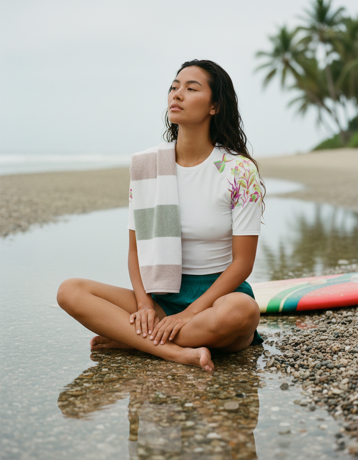 Rashguard — Women's Hot Neon Multi White Chorus