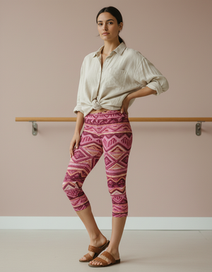Amaranth Quipu leggings