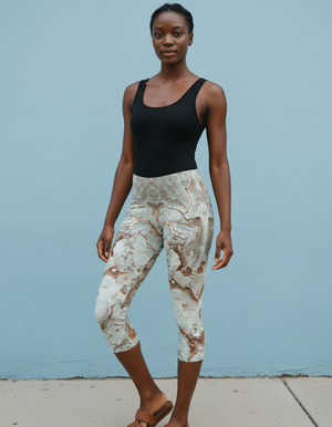 Angora Kaleidoscope Capri Leggings Capri Leggings — Dripper