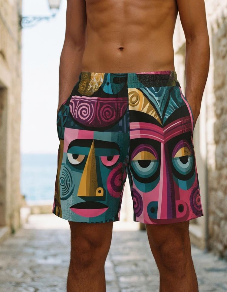 Pele men's swim trunks