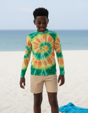 Runway Emerald Nebula Youth Rash Guard bikini — Dripper