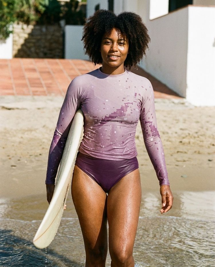 Women's Burnished Lilac Flare women's rashguards