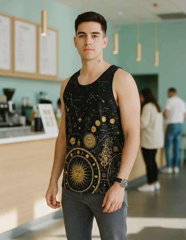 Celestial Atlas tank tops