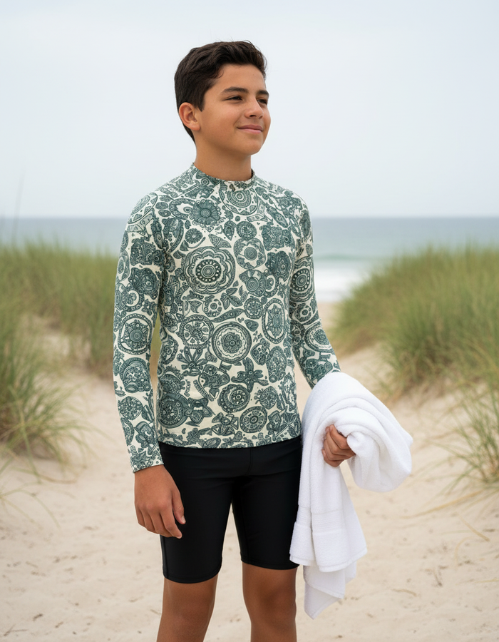 Rashguard — Youth Turquoise