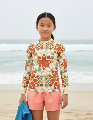 Burnt Sienna Albaicín Rash Guard bikini — Dripper