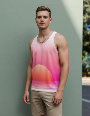 Men's Fiery Red Ember tank tops