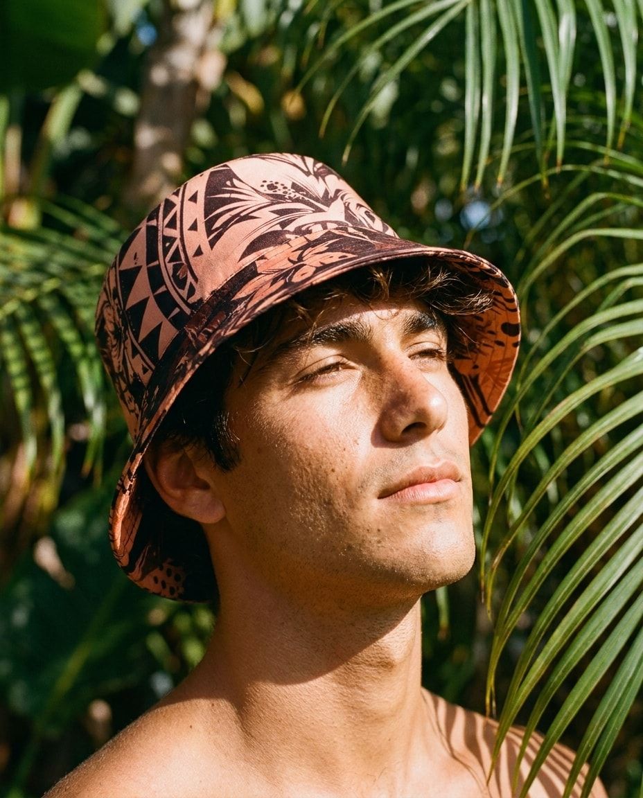 Burnt Sienna Koa Lehua bucket hats — view 1 of 2