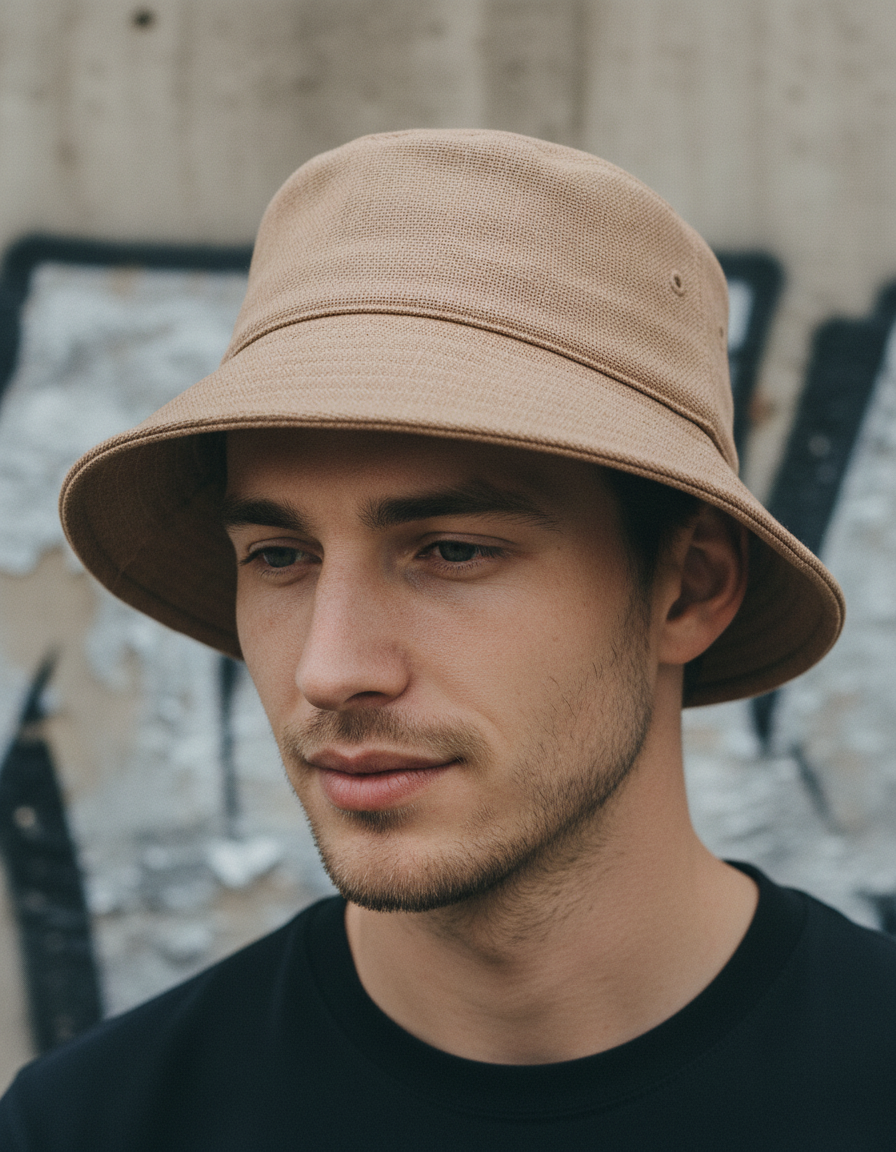 Bucket hat in Jute