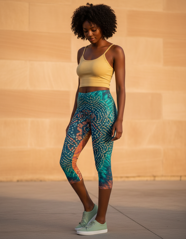 Bandhani Collection capri leggings