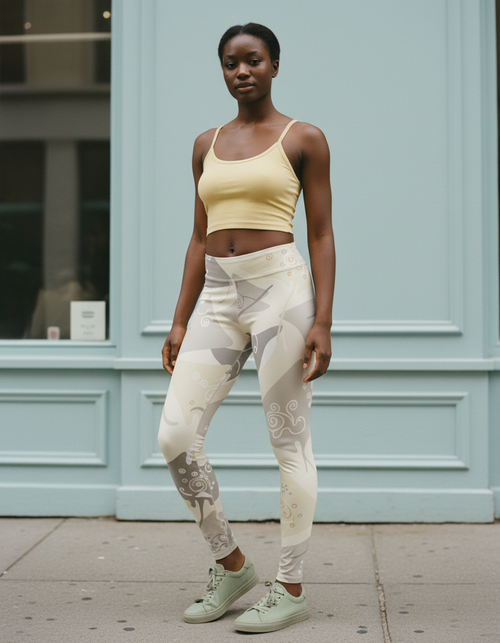 White Onyx Surge full-length leggings