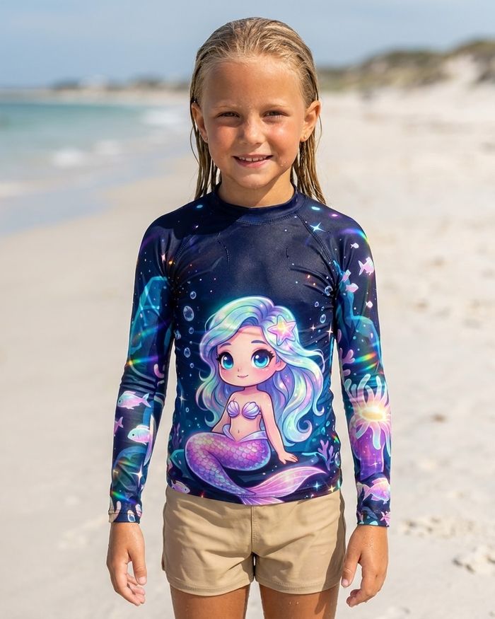 Rashguard — Girls Mermaid