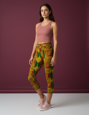 Ubuntu Capri Yoga Leggings Capri Yoga Leggings — Dripper