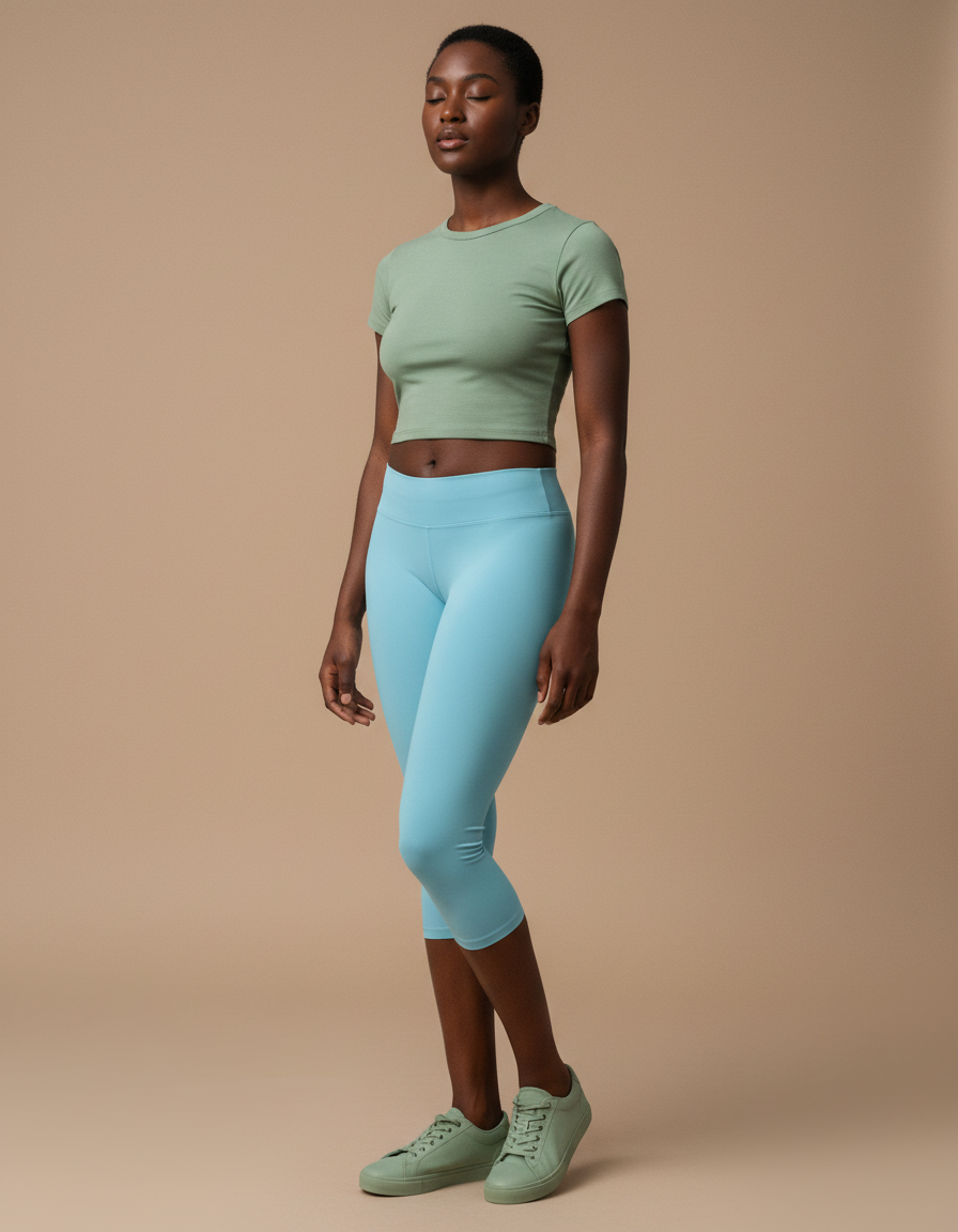 Capri Leggings in Larimar