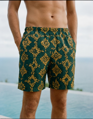Alexandrite Boca men's swim trunks