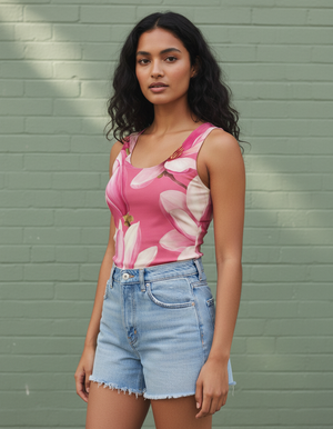 Women's Millennial Pink Eclipse women's tank tops