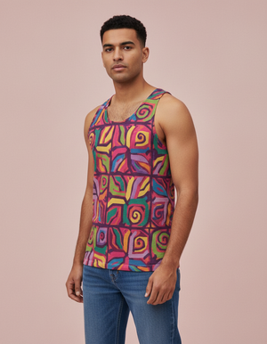 Men's Dusty Rose Tango tank tops