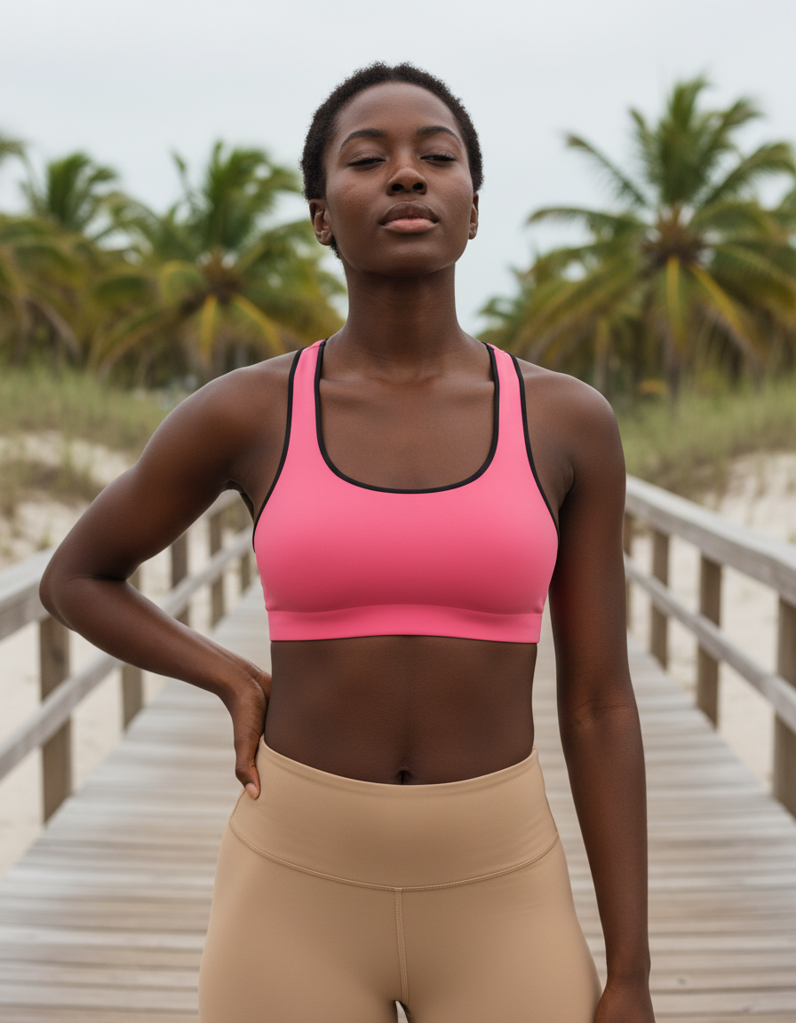Classic Sports Bra in Strawberry