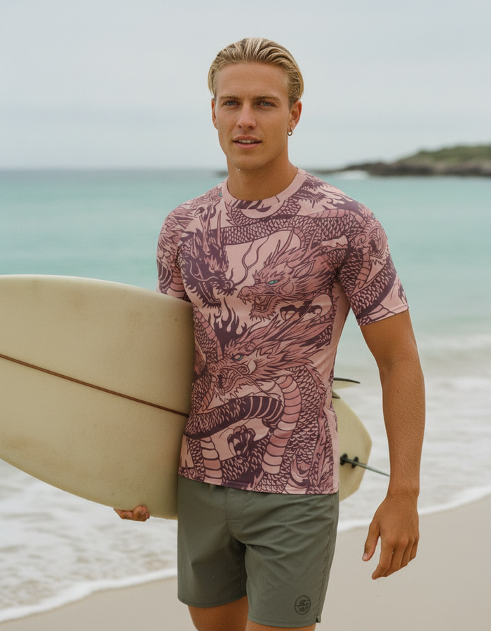 Rashguard — Men's Amaranth Ember