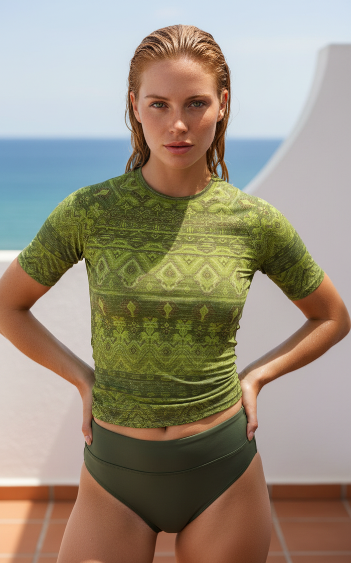 Rashguard — Women's Runway Chartreuse Serenade