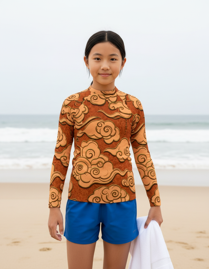 Rashguard — Youth Muskmelon Zephyr