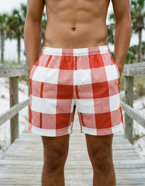 Burnt Sienna Fable Men's Swim Trunks Men's Swim Trunks — Lolekai