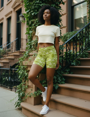 Lime Yume women's short shorts