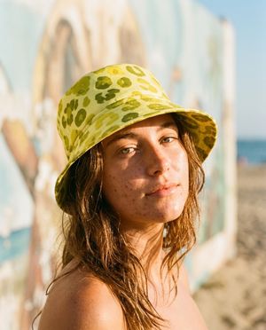 Unisex Lime Feline Bucket Hat Bucket Hat — Lolekai