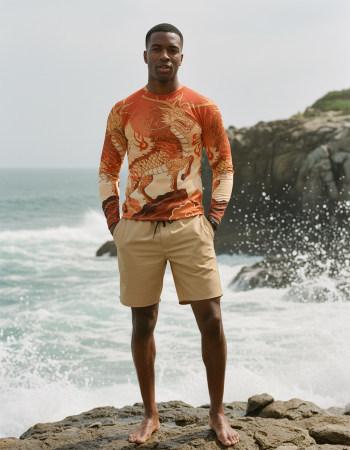 Rashguard — Men's Citrus Orange Sora