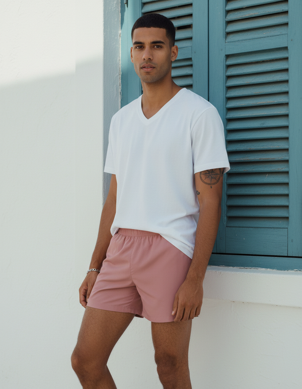 Men's Swim Trunks in Dusty Rose